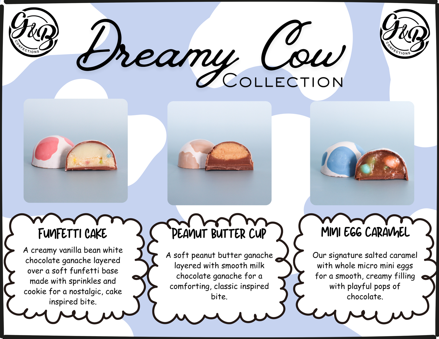 6 pc Dreamy Cow Collection