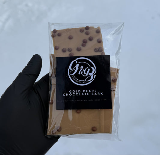 Gold Pearl Chocolate Bark